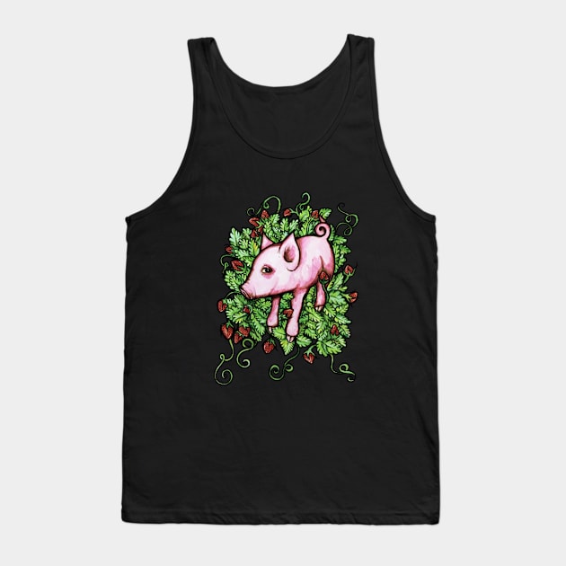 Cute Pig Tank Top by bubbsnugg